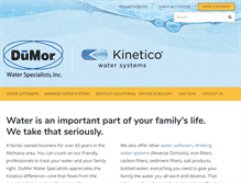 Tablet Screenshot of dumorwater.com